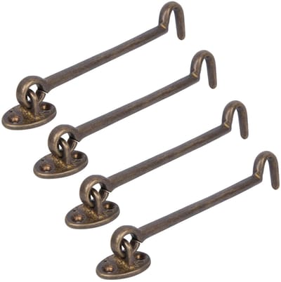Dailygoods- Deurslot - Hoogwaardige Messing - Raamvergrendeling - Deurklink Vergrendeling - Eenvoudig te Installeren - Geschikt voor Thuis en Kantoor - 17 x 3 cm - Raamlock