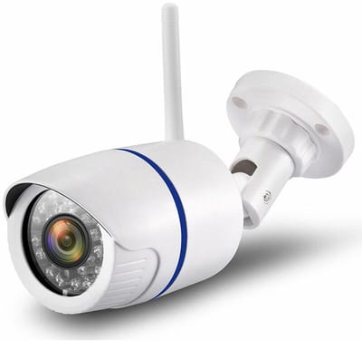 Draadloze wifi-bewakingscamera voor buiten, HD 1080P netwerkbewakingscamera, waterdichte wifi-camera voor binnen en buiten, pastelkleuren.