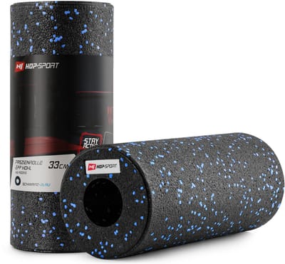 Hop-Sport Fascia Roller HS-P033YG – Harde EPP Massage Roller voor Full Body Zelfmassage en Fasciatraining – Blauw
