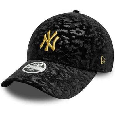 New Era New York Yankees Dames Leo Velour Metallic 9fortyâ® 60758950 - Kleur Zwart - Maat 1SIZE