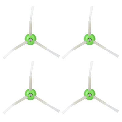 4 Stuks Huishoudelijke Veegrobot Reiniging Zijborstel Accessoire Vervanging Geschikt voor i7+ E5 E6 green