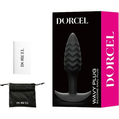 Dorcel - Buttplug - Wavy Buttplug - Anaal Speeltje - Siliconen - Zwart