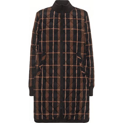 Ilse Jacobsen 10 Art06tartan Padded Coat Cashew Size: 34 | Parkas Outlet | Dames |