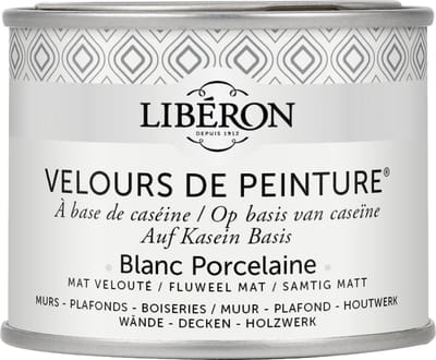 Liberon Velours De Peinture Muurverf - Mat - Blanc Porcelaine - 0,125l