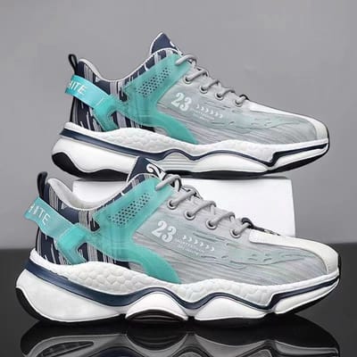 Nieuwe Herenschoenen Mode Platform Sneaker Heren Casual Schoenen Trend Lichtgewicht Zachte Zool Student Outdoor Hardloopschoenen 44 white