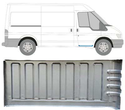 Instapplaat voor Ford Transit 2000-2013 / Rechts