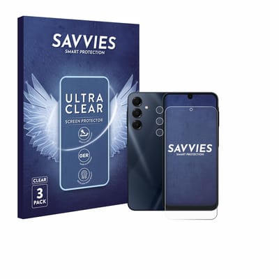 Savvies - Screenprotector voor Samsung Galaxy A16 5G (Voor+Camera) - Folie Beschermfolie transparant 6 Stuks