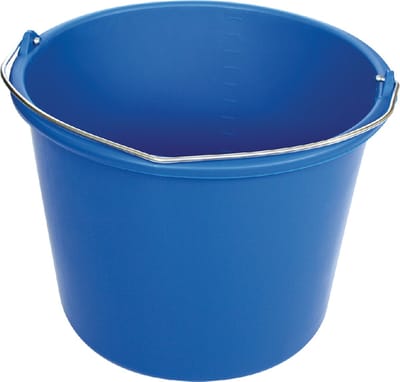 Emmer met beugel en maatverdeling 12L blauw - 10100500