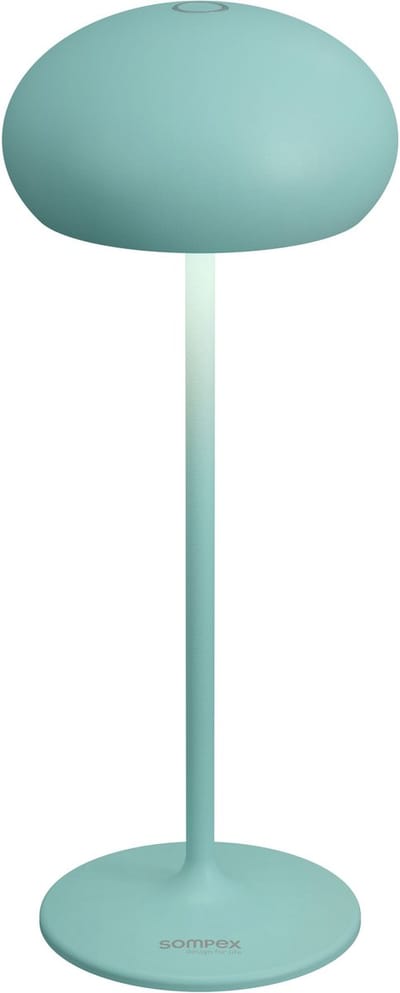 Sompex tafellamp | PEBBLE | Turquoise | Oplaadbaar | Accu
