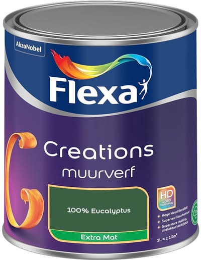 Flexa - Creations Muurverf Extra Mat - 100% Eucalyptus - Mengverf - 1 L