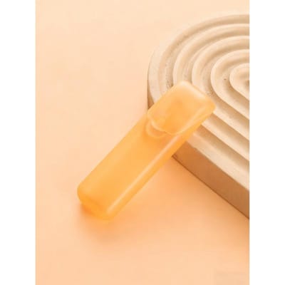 1 pièce Étui Portable pour Cure-dents et Fil Dentaire Organisateur de Pilules de Voyage Anti-Fuite avec Couvercle Transparent, Léger Stockage EDC Boîte de Fil Dentaire jaune