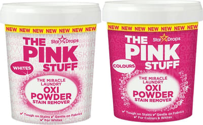 Combinatieset: The Pink Stuff - Vlekverwijderaar voor gekleurde- en witte was + Vlekverwijderaar voor witte was
