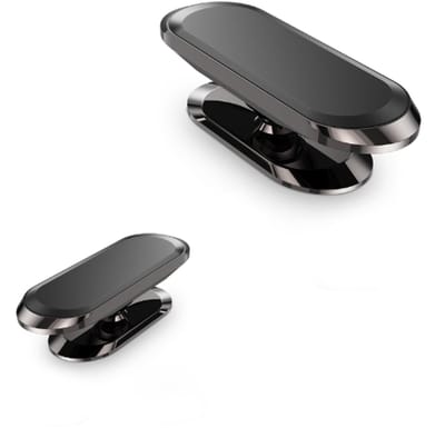 DrPhone A7 Magnetische Telefoonhouder Auto – Sterke N52 Magneet – 360° Draaibaar – Universele Dashboard Houder – Metallic Zwart