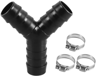 Dailygoods- Afvoerslangadapter Y-slangaansluiting - Buisaansluiting - Vaatwassers - Wasmachines - PVC - Duurzaam en slijtvast