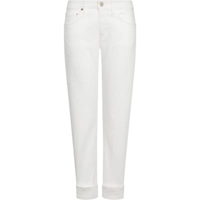 jeans vrouw Dondup - jeans 5 pockets superskinny - wit