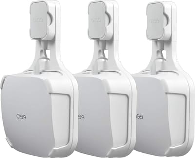 Wandhouder WiFi Systeem - Router Houder - Netwerk Organiseren - Schroefloze Installatie - 3 stuks - Wit