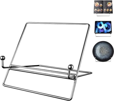 Daity 1 artikel - Boekenplank - receptenrek - handsfree metalen receptenlezer - displayrek voor op het aanrecht