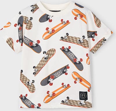 MAYORAL - T-shirt - Maat 92 - Jongens - wit -