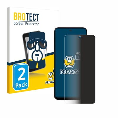 BROTECT - privacy screenprotector voor Motorola Moto G15 - Folie Beschermfolie Blauwlichtfilter 2 Stuks
