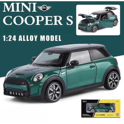 Simulatie 1/24 Bmw Mini Cooper Salloy Auto Model Diecast Speelgoed Voertuig Collectie Miniature Auto Ornament Cadeau Huisdecoratie