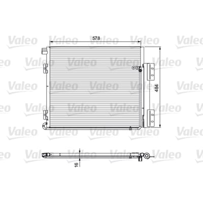 Condensor, airconditioning NIEUW DEEL VALEO 815060