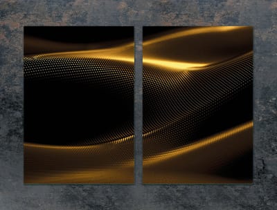 TMK ArtDeko - Beschermende Glazen Plaat - 2x35x52 cm - Gouden Motief