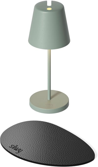 Silwy x Sompex | Tafellamp PORTOFINO | olijf groen| oplaadbare tafellamp | Magnetisch | Ideaal voor camping of boot
