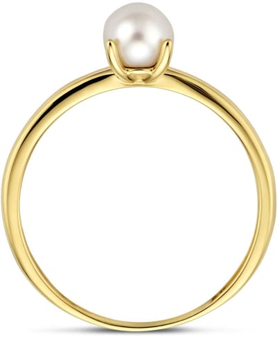 Geelgouden Ring met Parel 4035157 – 14 Karaat Goud 5 mm