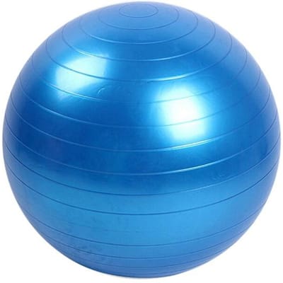 Ballon de Yoga Épais Anti-Explosion Massage Bouncing Ball Gymnastic Exercise Fitness Yoga Équilibre 45 CM 3 Couleurs bleu