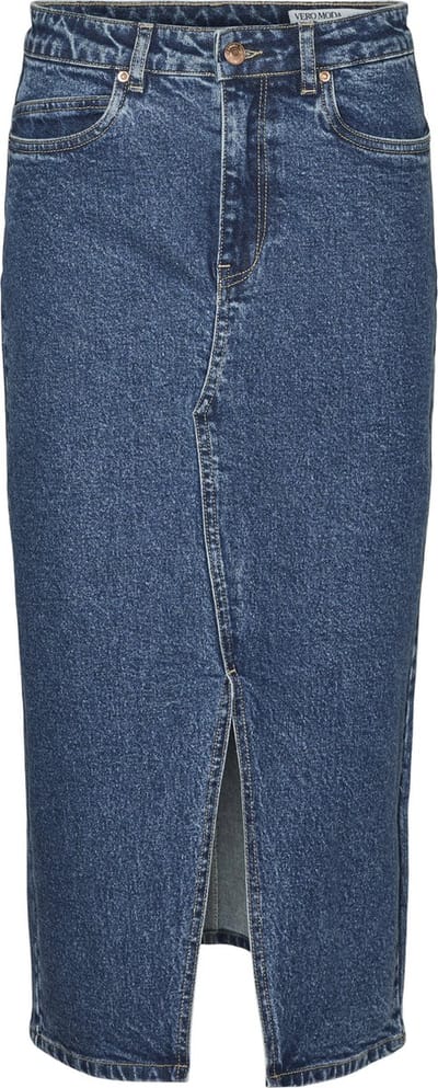 VERO MODA - VMVERI HR CALF DENIM SKIRT GA MIX NOOS - Dames - Rokken