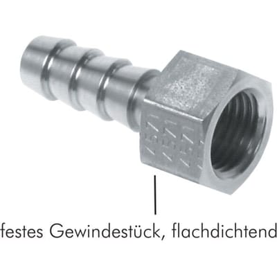 G 1/4'' x 13mm Vernikkeld Messing Slangpilaar 16 Bar [2 Stuks]