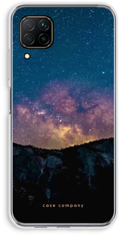 Case Company® - Hoesje geschikt voor Huawei P40 Lite hoesje - Travel to space - Soft Cover Telefoonhoesje - Bescherming aan alle Kanten en Schermrand