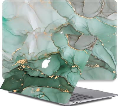 Lunso Geschikt voor MacBook Air 13 inch (2010-2017) cover hoes - case - Green Maeve