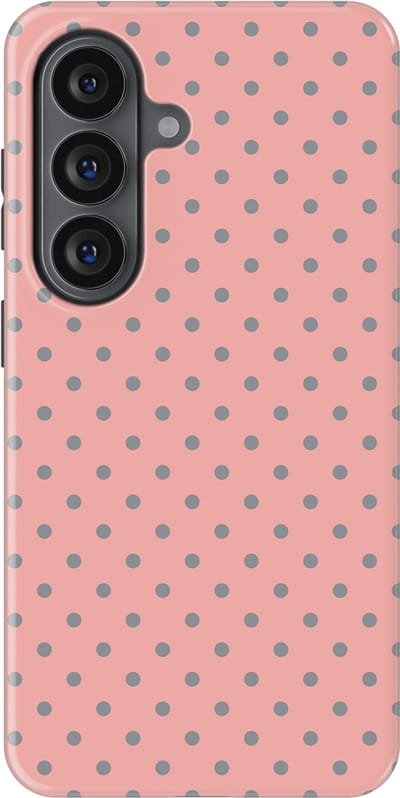 Polka Dots Hoesje Samsung Galaxy S26 | Geschikt Voor Mag | Stippen Design Backcover Samsung Galaxy S26 Soft Grey Dots