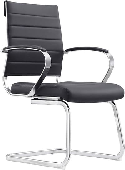 Sedero Design Eetkamerstoel Cádiz - Kunstleder - Zwart