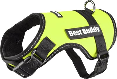 Flamingo Uranus - Harnas Honden - Harnas Best Buddy Uranus Neon Groen S 50-70cm 25mm - 1st - 122757 - 1st