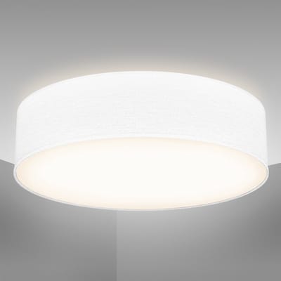 B.K.Licht - Plafondlamp - Ø38cm - wit - excl. 2x E27 lichtbronnen