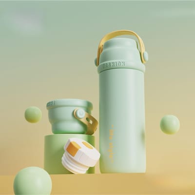 Nouvelle tasse thermos en acier inoxydable de haut niveau d'apparence tasse à thé sous vide de grande capacité tasse cadeau portable 500ml