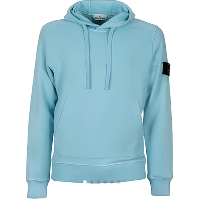 STONE ISLAND Effen Pullover Hoodie Lange Mouwen Sweatshirt Heren sweatshirt Hemelsblauw 731564120-V0044 XL gray