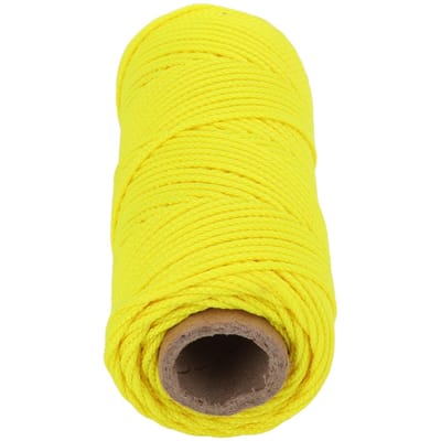 Duik Reel Lijn Vervanging Slijtvast Onderwater Vinger Spoel Reel Ronde Lijn Fluorescerend Geel 46m 50.3yd yellow