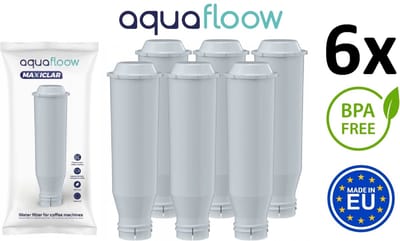 6 x AQUAFLOOW MAXICLAR WATERFILTER filter vervanging VOOR KRUPS NIVONA / MELITTA KOFFIEMACHINE (VERVANGING VOOR NIRF 700 / F088)