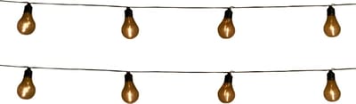 2x stuks solar buiten feestverlichting lichtsnoeren met 10 lampjes/bollampjes 450 cm - tuinverlichting - LED sfeerverlichting