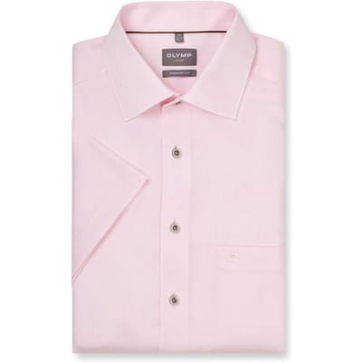 OLYMP Luxor Overhemd, Comfort Fit, New Kent, Lichtroze