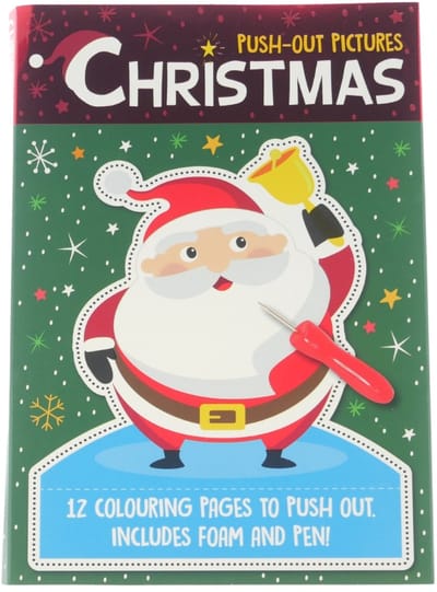 Wins Holland prikblok kerstman educatief speelgoed 15x21x1,5 cm.