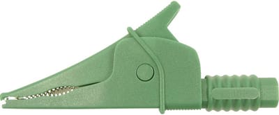 Cliff Croc Clip Veiligheids-krokodilklem Steekaansluiting 4 mm CAT III 1000 V Groen