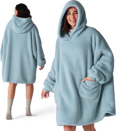 Hoodiedeken met mouwen - Draagbare en warme knuffeldeken voor vrouwen