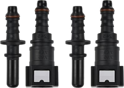 Set van 2 7.9mm SAE op 5/16 8mm rechte brandstofslang met snelle koppeling, brandstofleiding, slangkoppeling en accessoires
