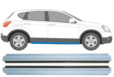 Binnenste reparatie dorpel voor Nissan Qashqai 2007-2013 / Links + Rechts / Set