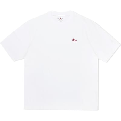 Jordan Effen Kleur Ronde Hals Casual Pullover Korte Mouw T-shirt Heren Tops Wit FN5983-100 XXL white