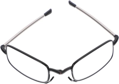 FRCOLOR Opvouwbare Leesbril Pocket Zakbril Bril Met Opbergetui Draagbare Bril Opvouwbare Bril Telescopische Bril Black